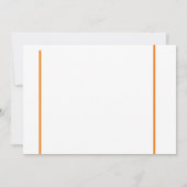 Niedlicher handgezogener Igel im Herbst mit Blätte Dankeskarte (Rückseite)