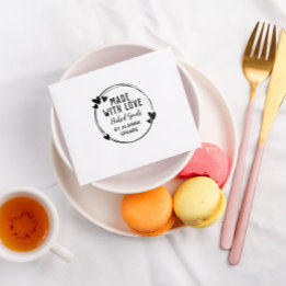 Niedlicher, handgezogener Kranz aus Liebe Gummistempel