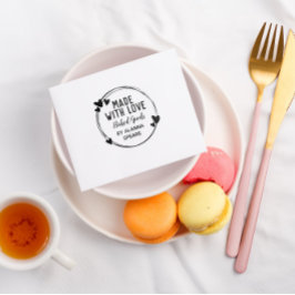 Niedlicher, handgezogener Kranz aus Liebe Gummistempel