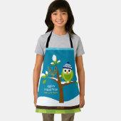 Niedlicher Hanukkah-Schneebaum und Menorah Schneeb Schürze (Insitu)