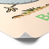 Niedlicher Happy Californian Wachteln Cartoon Illu Poster (Ecke)