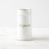 Niedlicher Happy Cartoon personalisiert Bierglas (Mittel)