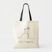 Niedlicher Happy Cat Tobag | Cat-grafische Tasche (Vorne)