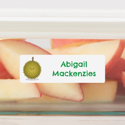 Niedlicher Happy Durour Cartoon personalisiert Etiketten (Befestigt)