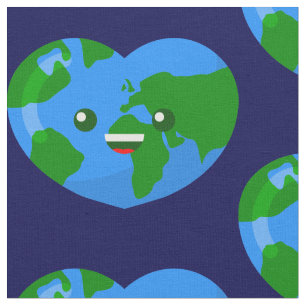 niedlicher Happy Earth Day Stoff