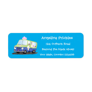Niedlicher Happy Eis LKW Cartoon 