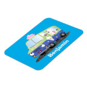Niedlicher Happy Eis LKW Cartoon Magnet (Linke Seite)