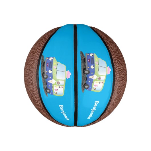 Niedlicher Happy Eis LKW Cartoon Mini Basketball (Vertikal)