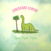 Niedlicher Happy Green Brontosaurus Dinosaurier Ca Fensteraufkleber (Blatt 3)