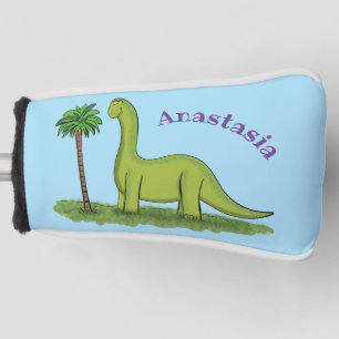 Niedlicher Happy Green Brontosaurus Dinosaurier Ca Golf Headcover
