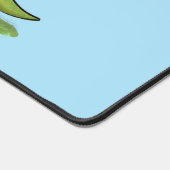 Niedlicher Happy Green Brontosaurus Dinosaurier Ca Schreibtischunterlage (Ecke)