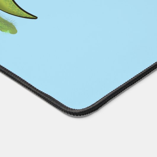 Niedlicher Happy Green Brontosaurus Dinosaurier Ca Schreibtischunterlage (Ecke)