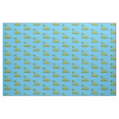 Niedlicher Happy Green Brontosaurus Dinosaurier Ca Stoff (Fat Quarter (45,7 x 55,9 cm))