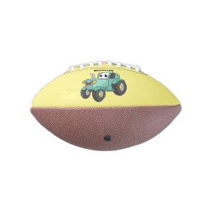 Niedlicher Happy Green Traktor Cartoon Football