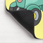 Niedlicher Happy Green Traktor Cartoon Mousepad (Ecke)