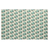 Niedlicher Happy Green Traktor Cartoon Stoff (Fat Quarter (45,7 x 55,9 cm))