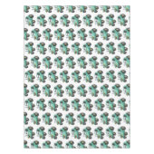 Niedlicher Happy Green Traktor Cartoon Tischdecke (Vorderseite)