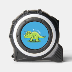 Niedlicher Happy Green Triceratops Dinosaurier Car Maßband