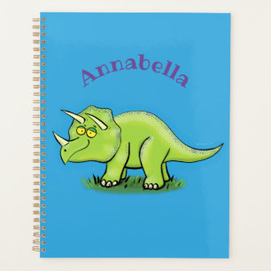Niedlicher Happy Green Triceratops Dinosaurier Car Planer