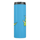 Niedlicher Happy Green Triceratops Dinosaurier Car Thermosbecher (Rückseite)