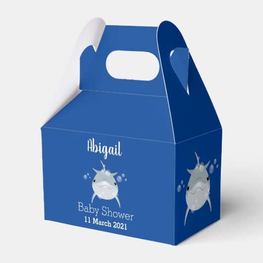 Niedlicher Happy-Kawaii-Delphin-Cartoon Geschenkschachtel (Vorderseite)