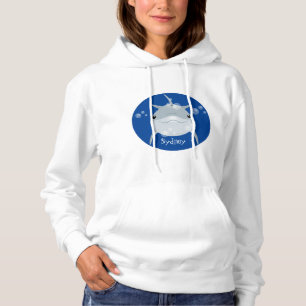 Niedlicher Happy-Kawaii-Delphin-Cartoon Hoodie