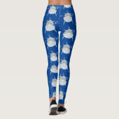 Niedlicher Happy-Kawaii-Delphin-Cartoon Leggings (Rückseite)
