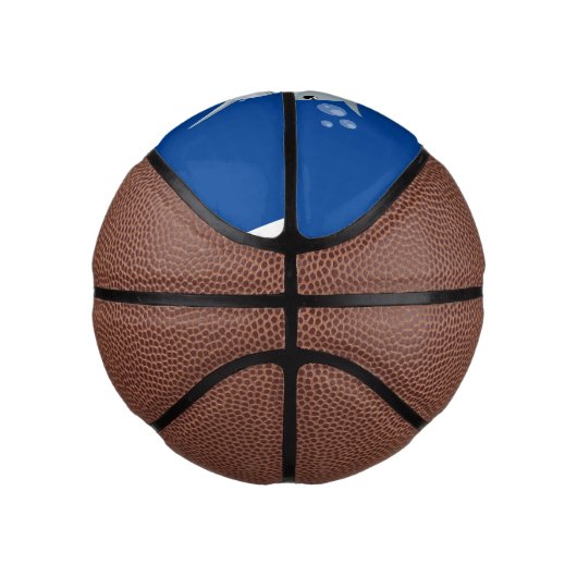 Niedlicher Happy-Kawaii-Delphin-Cartoon Mini Basketball (Rechts)