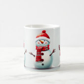 Niedlicher Happy Kids Children Winter Snowman Kaffeetasse (Mittel)