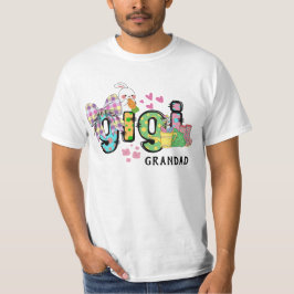 Niedlicher Happy Oaster Gigi Grandad personalisier T-Shirt