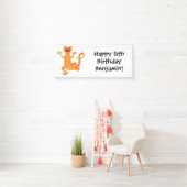 Niedlicher Happy-Orange-Tänzer Banner (Insitu)