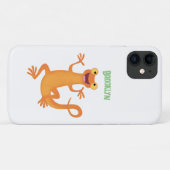 Niedlicher Happy-Orange-Tänzer Case-Mate iPhone Hülle (Rückseite (Horizontal))