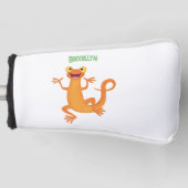 Niedlicher Happy-Orange-Tänzer Golf Headcover (Vorderseite)