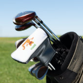 Niedlicher Happy-Orange-Tänzer Golf Headcover (In Situ)