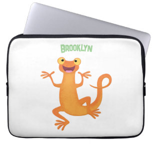 Niedlicher Happy-Orange-Tänzer Laptopschutzhülle