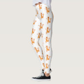 Niedlicher Happy-Orange-Tänzer Leggings (Links)