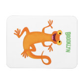 Niedlicher Happy-Orange-Tänzer Magnet (Horizontal)