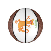 Niedlicher Happy-Orange-Tänzer Mini Basketball (Vertikal)