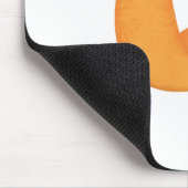 Niedlicher Happy-Orange-Tänzer Mousepad (Ecke)