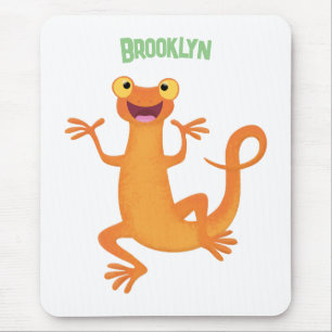 Niedlicher Happy-Orange-Tänzer Mousepad