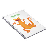 Niedlicher Happy-Orange-Tänzer Notizblock (Rechte Seite)