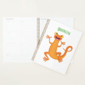 Niedlicher Happy-Orange-Tänzer Planer (Anzeige)