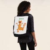 Niedlicher Happy-Orange-Tänzer Rucksack (Ausgewaschen)