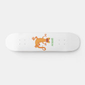 Niedlicher Happy-Orange-Tänzer Skateboard (Horizontal)