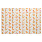 Niedlicher Happy-Orange-Tänzer Stoff (Fat Quarter (45,7 x 55,9 cm))