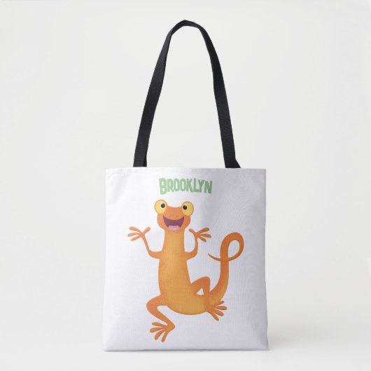 Niedlicher Happy-Orange-Tänzer Tasche (Vorderseite)