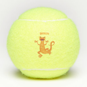Niedlicher Happy-Orange-Tänzer Tennisbälle