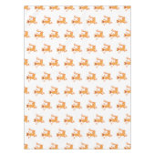 Niedlicher Happy-Orange-Tänzer Tischdecke (Vorderseite)