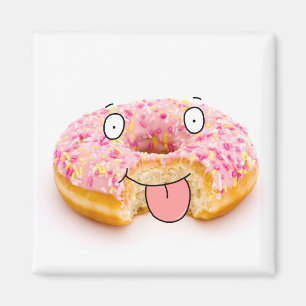 Niedlicher Happy-Pink-Donnut-Magnet Magnet