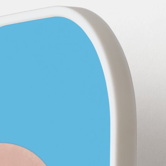 Niedlicher Happy-Pink-Glattleder-Donut-Cartoon Pickleball Schläger (Linke Seite)